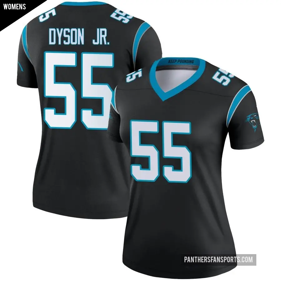 Women's Carolina Panthers ＃55 Kenny Dyson Jr. Black Legend Jersey