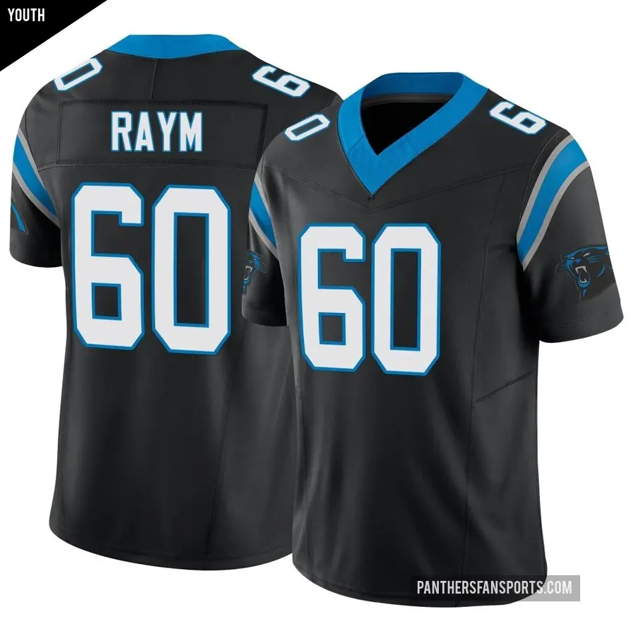 Youth Carolina Panthers ＃60 Andrew Raym Black Limited Vapor F.U.S.E. Jersey