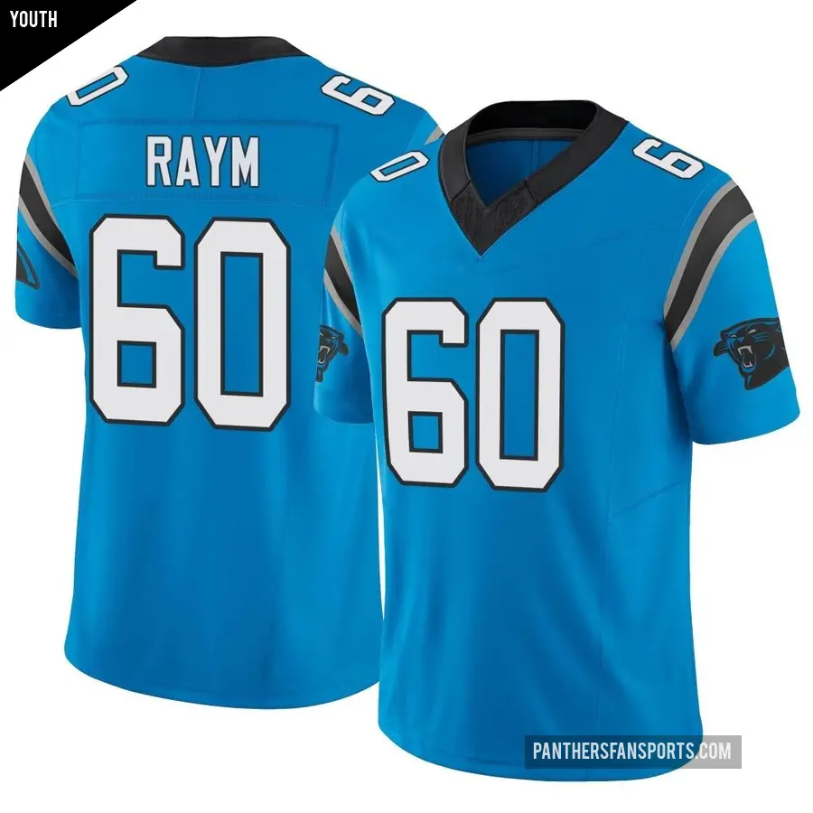 Youth Carolina Panthers ＃60 Andrew Raym Blue Limited Vapor F.U.S.E. Jersey